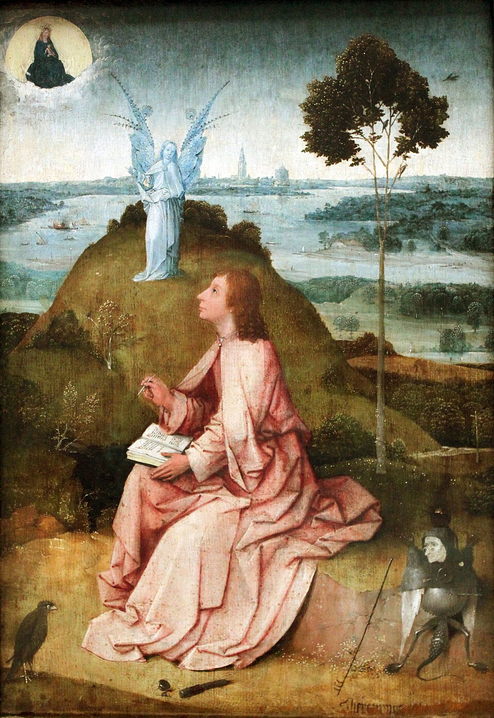 Saint Jean l’Évangéliste à Patmos par Jérôme Bosch