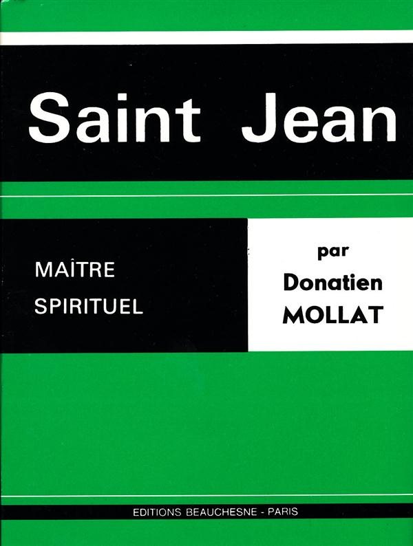 Couverture du livre Saint Jean maître spirituel