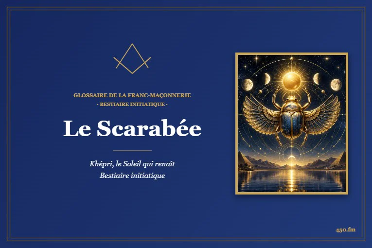 Le Scarabée – Bestiaire initiatique du Glossaire de la franc-maçonnerie 450.fm