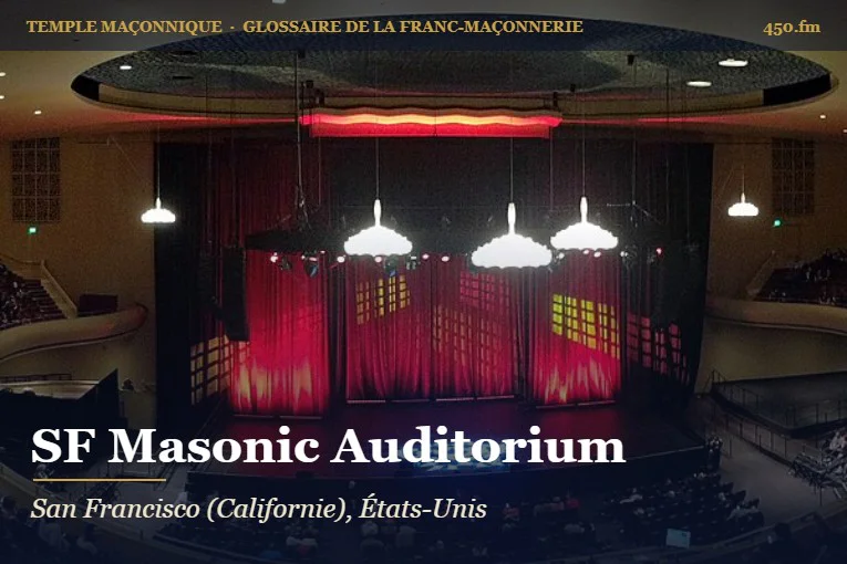 SF Masonic Auditorium, San Francisco – temple maçonnique – Glossaire de la franc-maçonnerie 450.fm