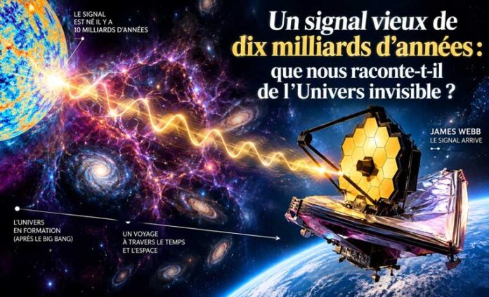 Un signal vieux de dix milliards d’années : du sursaut radio rapide au télescope James Webb