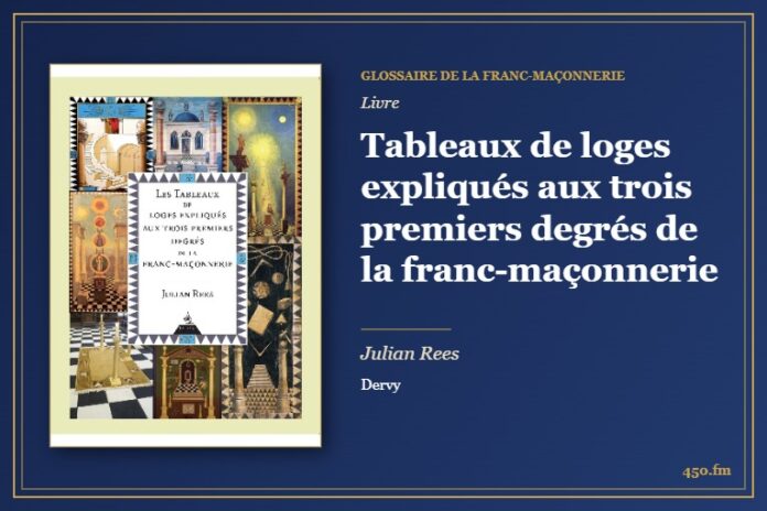 Tableaux de loges expliqués aux trois premiers degrés de la franc-maçonnerie (Livre) – Glossaire de la franc-maçonnerie 450.fm
