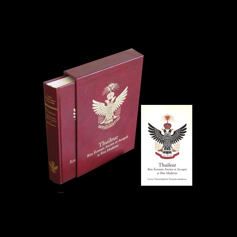Couverture du livre Thuileur REAA – Reliure skinluxe deux tons, avec livret de transcription