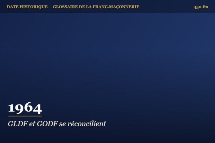 Traité d’alliance entre la Grande Loge de France et le Grand Orient de France, 1964 – date historique de la franc-maçonnerie – 450.fm