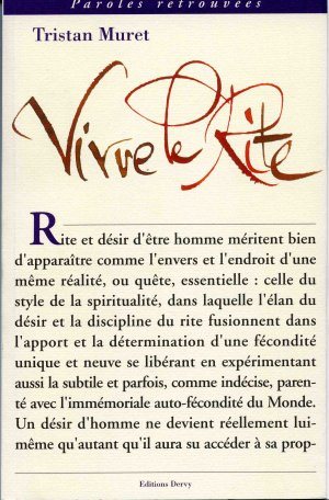 Couverture du livre Vivre le rite